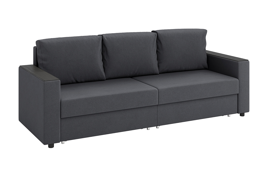 Гермес / Диван - кровать 3-х мест велюр parma 27 темно-серый